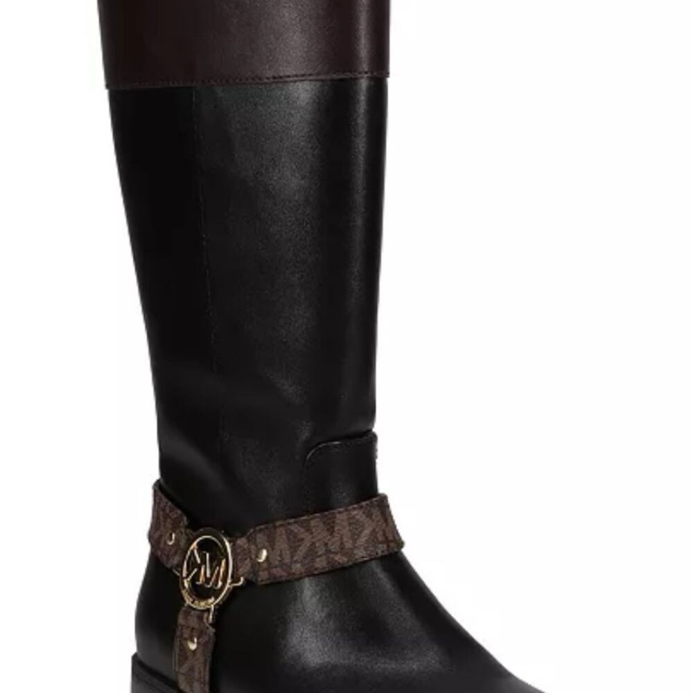 Michael Kors, little girls black riding boots